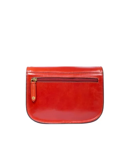 The Bridge Story Shoulder bag with flap and three compartments, burnt orange