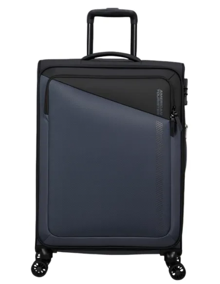 American Tourister Daring Dash medium expandable trolley, black-grey