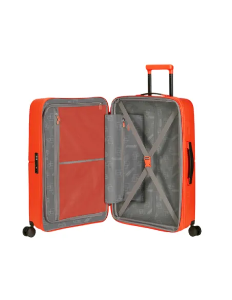 American Tourister DashPop medium polypropylene trolley, tangerine red