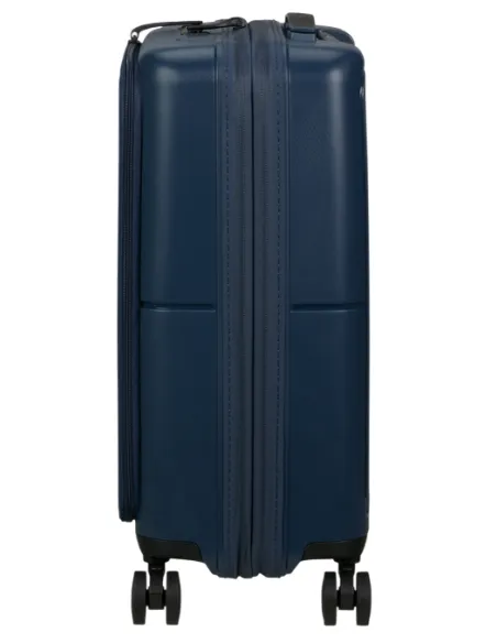American Tourister DashPop cabin trolley with front pocket, blue