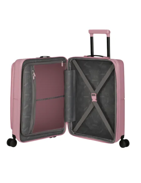 Kabinentrolley mit Fronttasche American Tourister DashPop, lilas pink