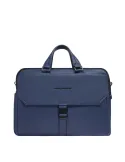 Piquadro Than 15.6 computer briefcase with two compartments, blue