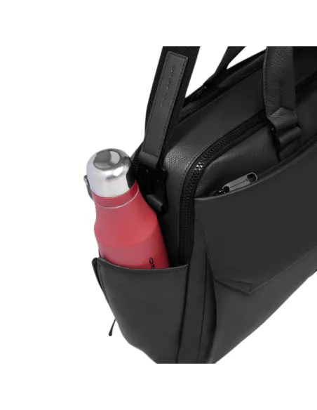 Piquadro Than 15.6 Computer Aktentasche mit zwei Fächern, schwarz