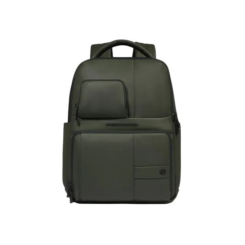 Piquadro C2OW laptop backpack in waterproof fabric, green