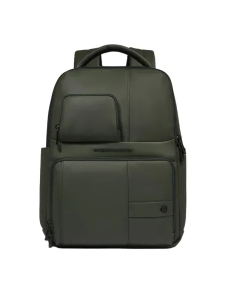 Zaino Porta pc in tessuto impermeabile Piquadro C2OW, verde