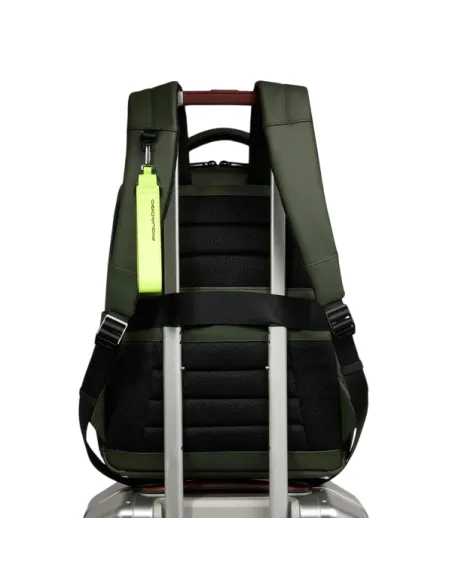 Piquadro C2OW Laptop-Rucksack aus wasserdichtem Stoff, grün