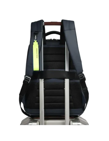 Piquadro C2OW Laptop-Rucksack aus wasserdichtem Stoff, blau