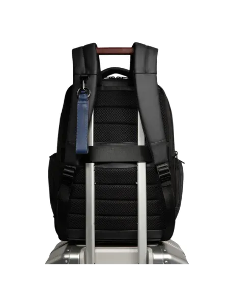 Zaino Piquadro porta pc da 15,6 in tessuto impermeabile, nero