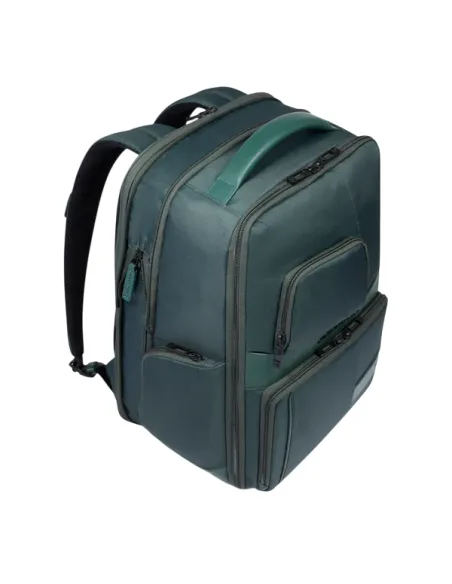 Zaino fast-check espandibile per computer con porte USB e USB Type C Piquadro Wollem, verde2