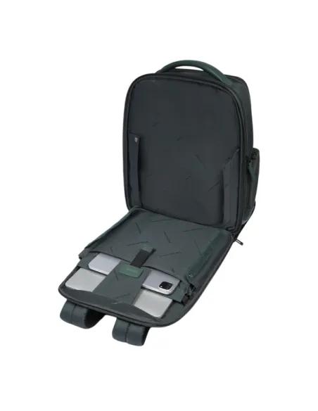 Zaino fast-check espandibile per computer con porte USB e USB Type C Piquadro Wollem, verde2