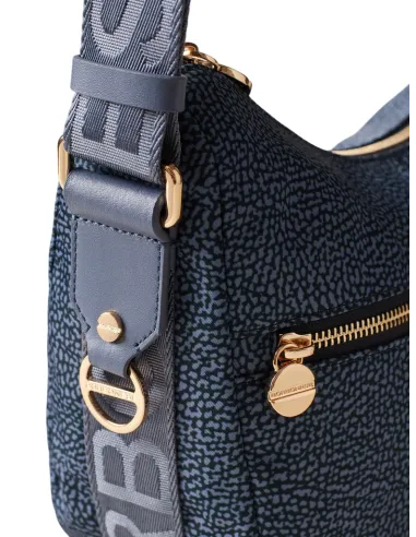 Mezza luna piccola Borbonese, denim