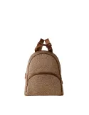 Zaino con chiusura con zip Borbonese, beige-Marrone