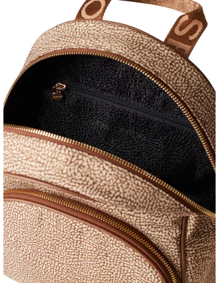 Borbonese Eco Line Damen-Rucksack, beige-braun