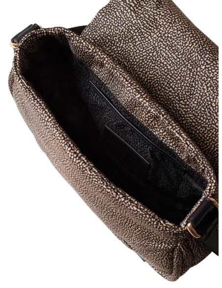 Borbonese Cahier cross-body bag, op natural-black