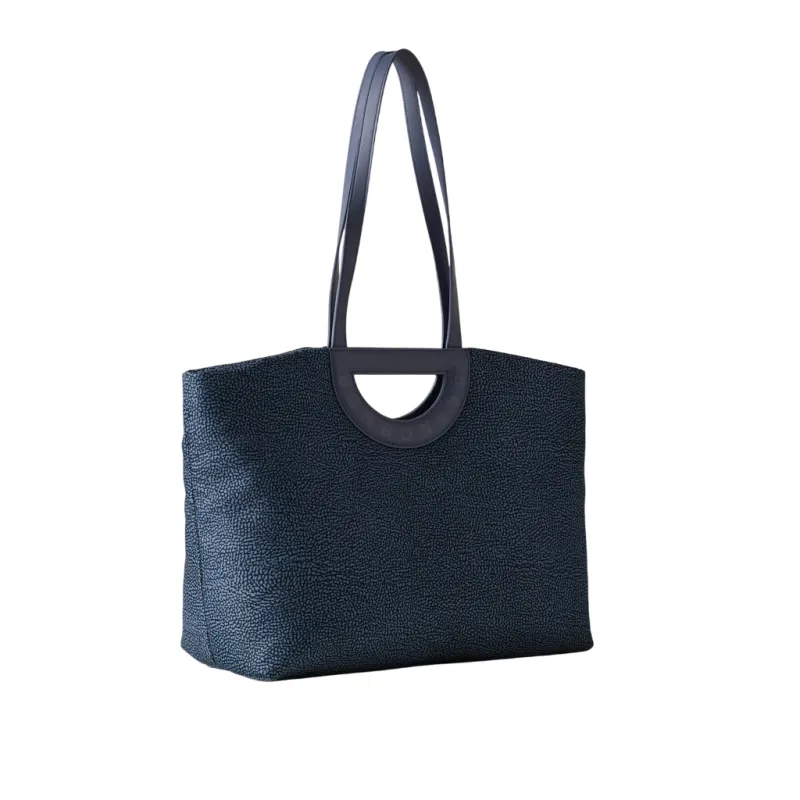 Borbonese Bouche Einkaufstasche, blau 2
