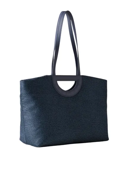Borbonese Bouche Einkaufstasche, blau