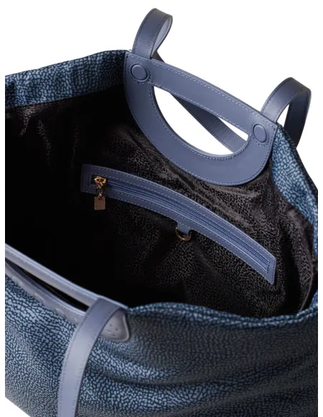 Borbonese Bouche Shopping bag, blue