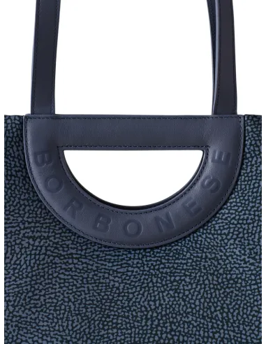 Borbonese Bouche Shopping bag, blue