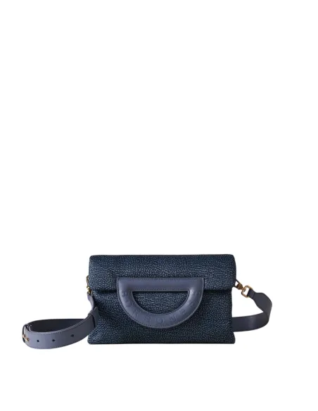 Borbonese Bouche cross-body bag, denim