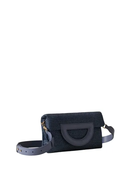 Borbonese Bouche Umhängetasche, denim