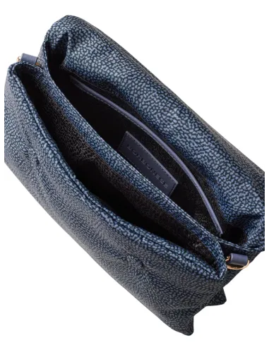 Borbonese Bouche Umhängetasche, denim