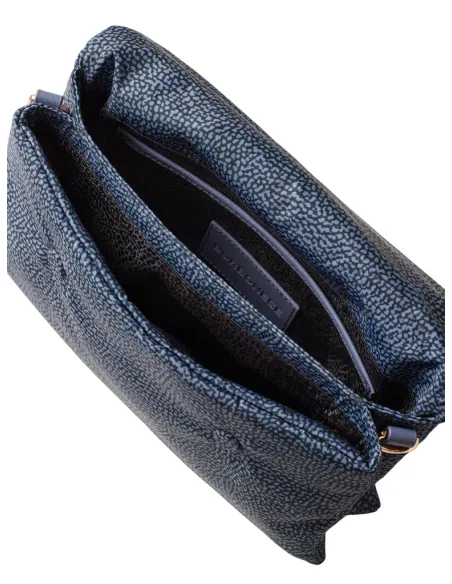 Borbonese Bouche cross-body bag, denim