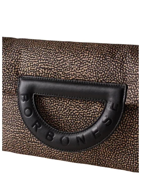 Borbonese Bouche cross-body bag, op natural-black