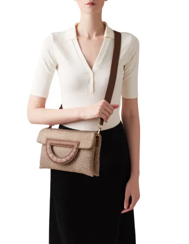 Borbonese Bouche cross-body bag, beige
