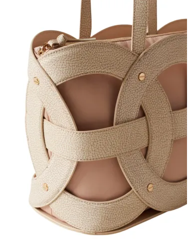 Borbonese All Round Einkaufstasche, sand