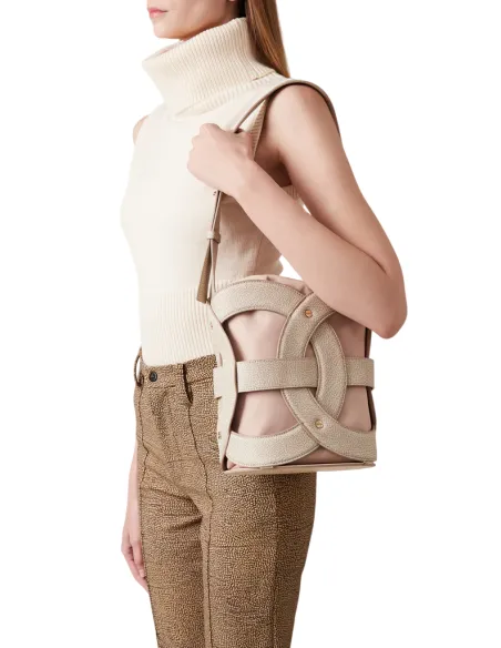 Borsa a secchiello Borbonese All Round, sabbia