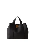 Borsa a mano in pelle Borbonese Nueve, nera