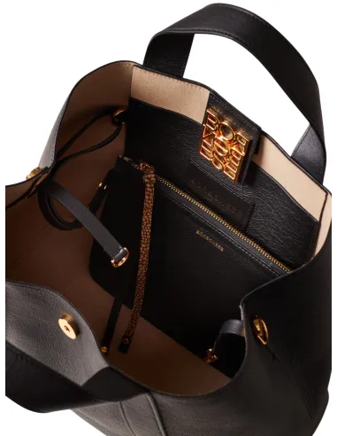 Borbonese Nueve Handtasche, schwarz