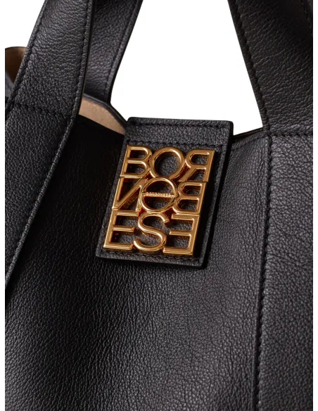Borbonese Nueve Handtasche, schwarz