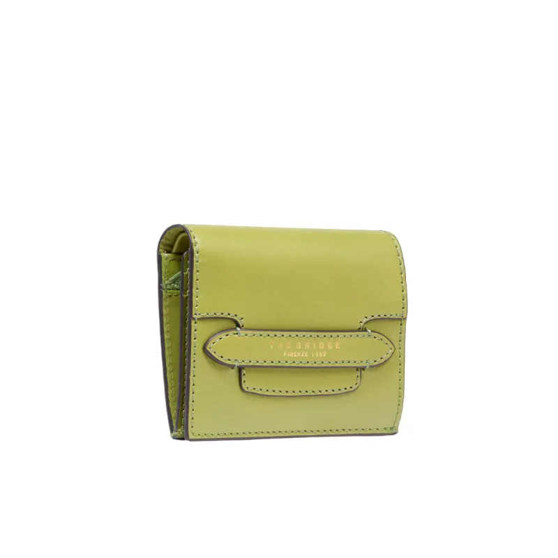 Portafogli donna piccolo The Bridge Lucrezia, pistacchio 2