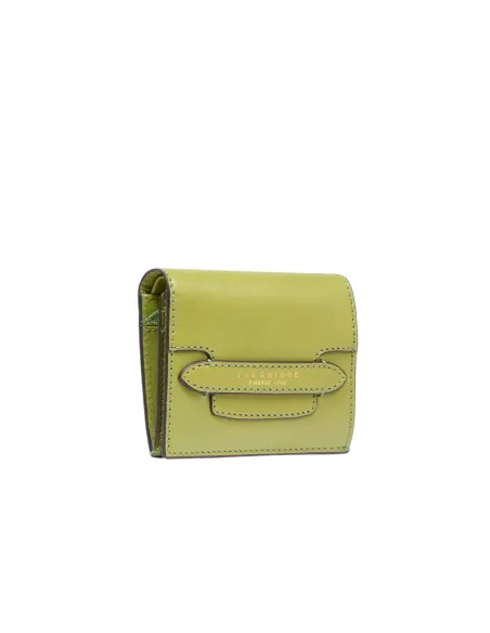 The Bridge Lucrezia small leather women's wallet, Pistachio
