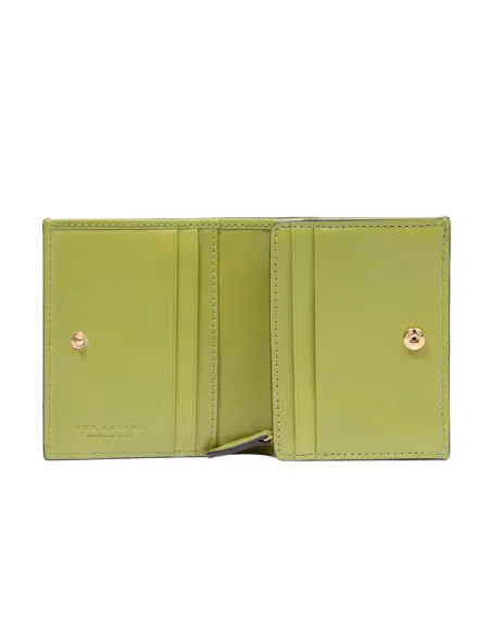 The Bridge Lucrezia small leather women's wallet, Pistachio