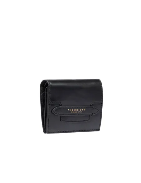 The Bridge Lucrezia small leather women's wallet, black