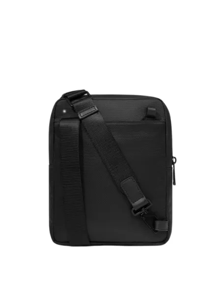 Piquadro Wollem iPad®mini pocket crossbody bag in fabric, black