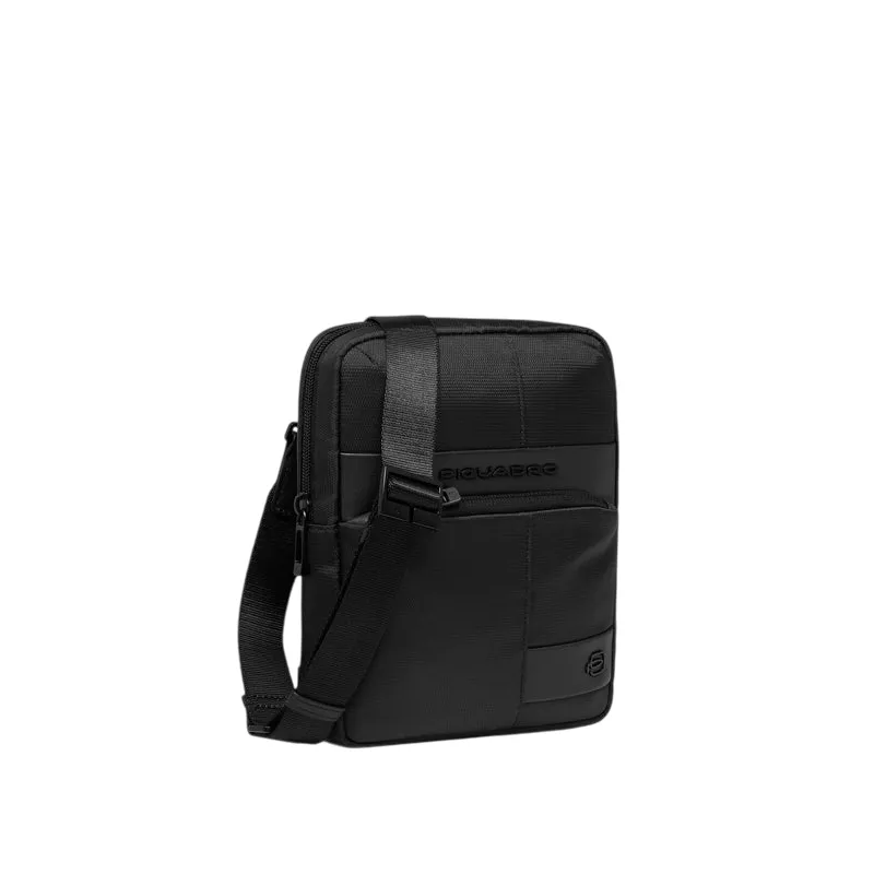 Piquadro Wollem iPad®mini pocket crossbody bag in fabric,... 2