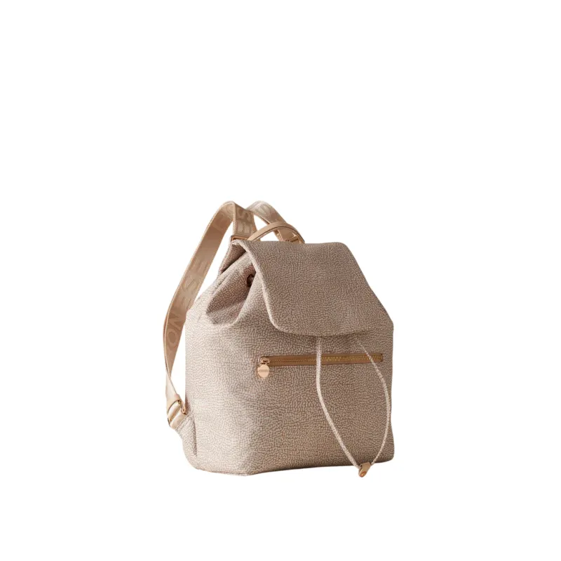 Borbonese Jet Damenrucksack mit Klappe, sand 2