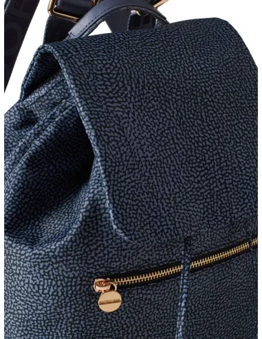 Borbonese Damenrucksack mit Klappe,...