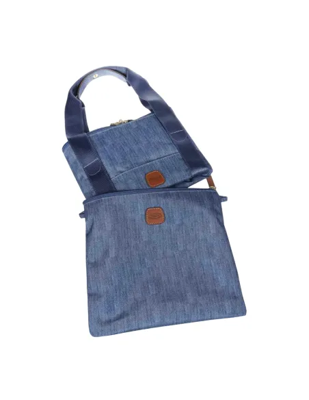 Brics X-Collection Folding duffel bag, jeans