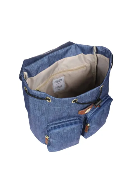 Damenrucksack mit Außentaschen X-collection, jeans