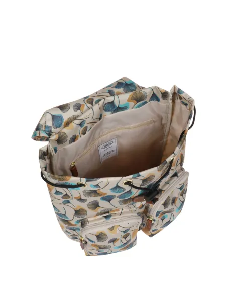 Damenrucksack mit Außentaschen X-collection, blumen