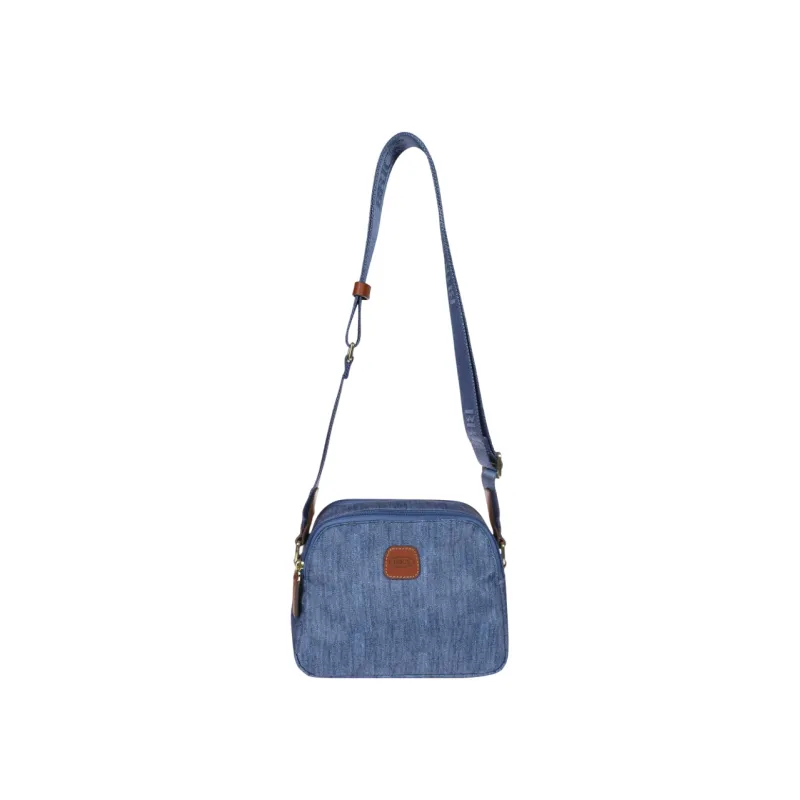 Borsa a tracolla a due scomparti Brics X-Collection, jeans