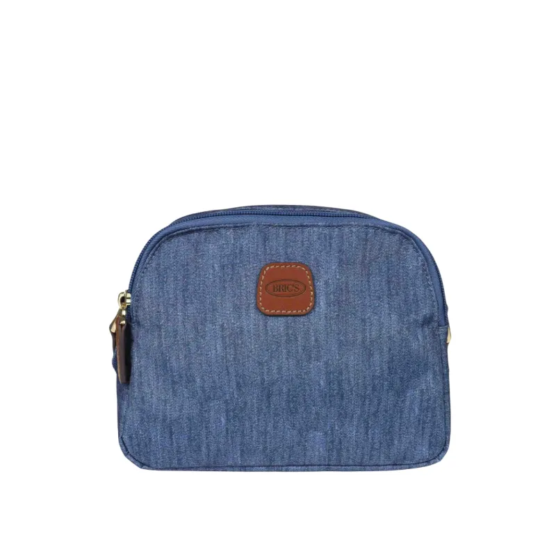 Brics Umhängetasche aus recyceltem Nylon, jeans 2