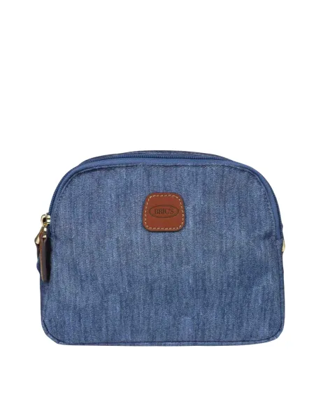 Borsa a tracolla a due scomparti Brics X-Collection, jeans