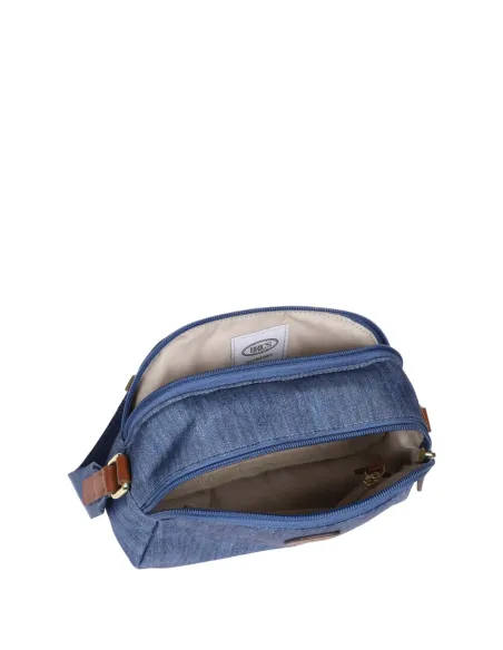 Borsa a tracolla a due scomparti Brics X-Collection, jeans