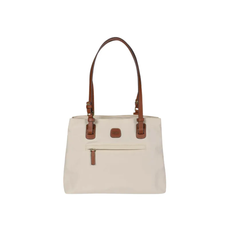 Brics Fabric and Leather Three-Compartment Medium...