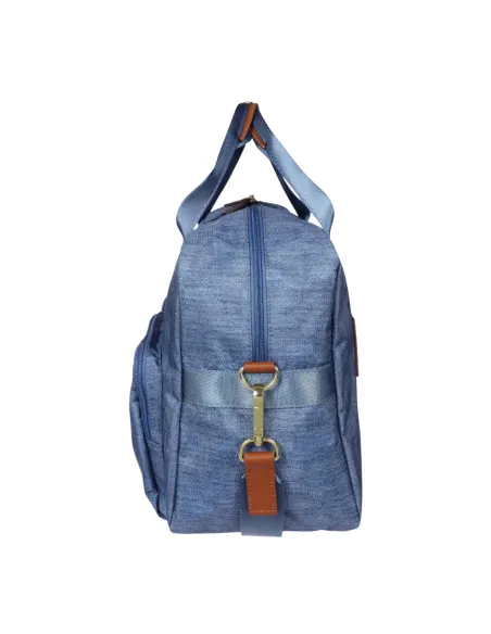 Borsone cabina Brics con tasche esterne, jeans